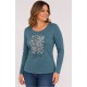 Camisetas y Polos	 Camiseta mujer purpurina