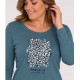 Camisetas y Polos	 Camiseta mujer purpurina