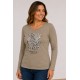 Camisetas y Polos	 Camiseta mujer purpurina