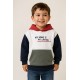 Jerséis y Sudaderas	 Sudadera tricolor niño capucha Zippy