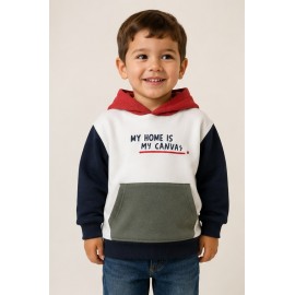 Jerséis y Sudaderas	 Sudadera tricolor niño capucha Zippy