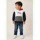 Jerséis y Sudaderas	 Sudadera tricolor niño capucha Zippy