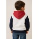 Jerséis y Sudaderas	 Sudadera tricolor niño capucha Zippy