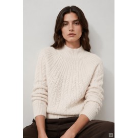 Jerséis y Sudaderas	 Jersey trenzas mujer Tiffosi