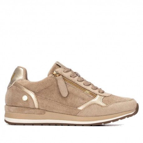 Zapatos	 Deportiva cuña mujer antelina XTI