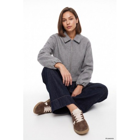 Abrigos y Chaquetas	 Chaqueta mujer cremallera Tiffosi