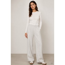 Pantalones, Vaqueros y Leggins	 Pantalón felpa liso mujer Tiffosi