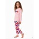Pijamas	 Pijama Corazones niña tundosado