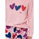 Pijamas	 Pijama Corazones niña tundosado
