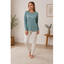 Pijamas	 Pijama Corazones mujer