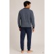 Pijamas	 Pijama hombre estampado rayas