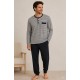 Pijamas	 Pijama rayas manga larga hombre