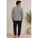 Pijamas	 Pijama rayas manga larga hombre