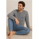 Pijamas	 Pijama rayas manga larga hombre