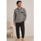 Pijamas	 Pijama rayas manga larga hombre