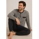 Pijamas	 Pijama rayas manga larga hombre