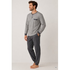 Pijamas	 Pijama gris fantasía hombre