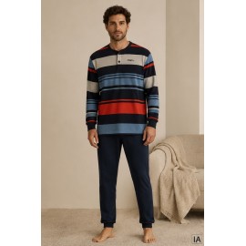 Pijamas	 Pijama rayas anchas hombre
