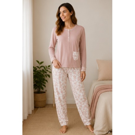Pijamas	 Pijama flores mujer