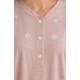 Pijamas	 Camisón flores bordadas mujer