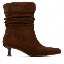 Zapatos	 Bota antelina vuelta mujer XTi