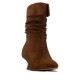 Zapatos	 Bota antelina vuelta mujer XTi
