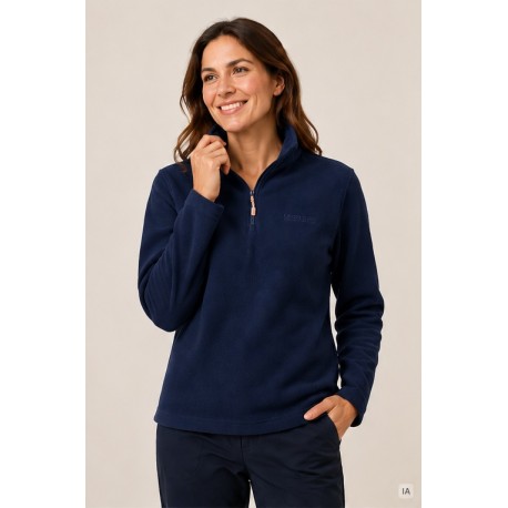 Jerséis y Sudaderas	 Polar mujer media cremallera