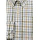 Camisas	 Camisa cuadros manga larga hombre