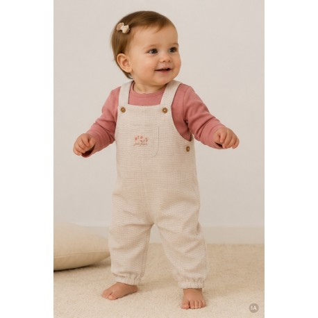 Conjuntos	 Conjunto bebé peto rayas camiseta