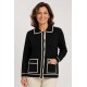 Abrigos y Chaquetas	 Chaqueta punto bicolor mujer