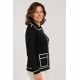 Abrigos y Chaquetas	 Chaqueta punto bicolor mujer