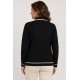 Abrigos y Chaquetas	 Chaqueta punto bicolor mujer