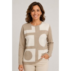Jerséis y Sudaderas	 Jersey mujer punto cuello redondo