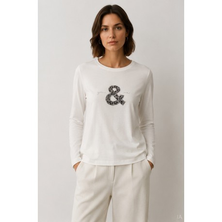 Camisetas y Polos	 Camiseta fantasía manga larga mujer
