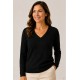 Jerséis y Sudaderas	 Jersey cuello pico mujer