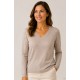 Jerséis y Sudaderas	 Jersey cuello pico mujer