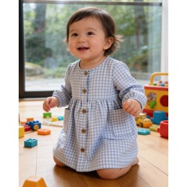 Vestido cuadros vichy bebé Lil´Atelier