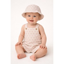 Peto+gorro bebé lino Mayoral