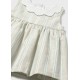 Vestido rayas bebé lino Mayoral