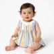 Vestido rayas bebé lino Mayoral