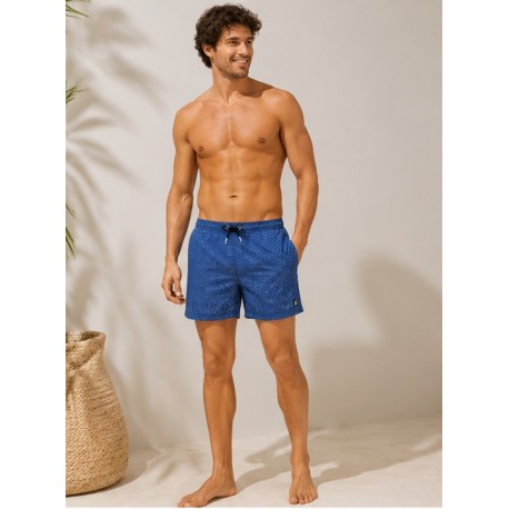 Bañador estampados azul hombre