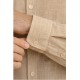 Camisa hombre lino cuello mao