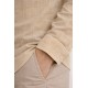 Camisa hombre lino cuello mao