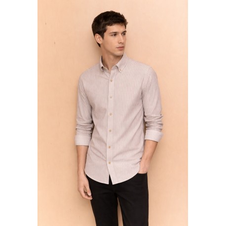 Camisa hombre rayas Oxford