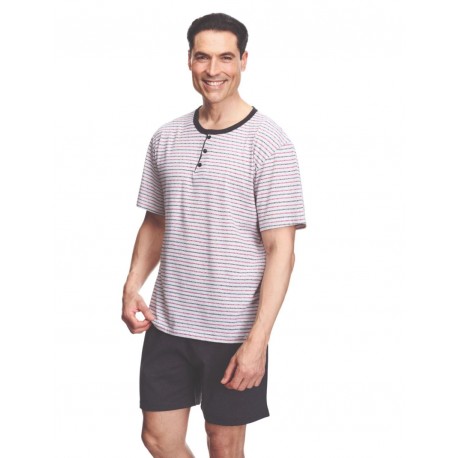 Pijama hombre rayas manga corta