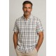 Camisa estampada hombre manga corta