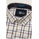 Camisa estampada hombre manga corta