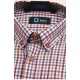 Camisa cuadros hombre manga corta