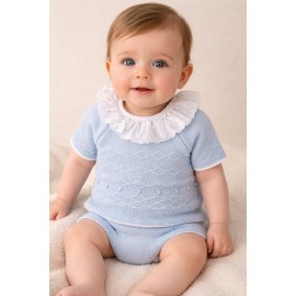 Conjunto bebé hilo cuello