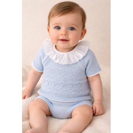 Conjunto bebé hilo cuello